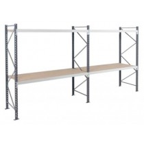 Rayonnage à palettes 3 niveaux charge lourde 1950 kg par niveau L 1850 x P 1000 x H 2000 mm