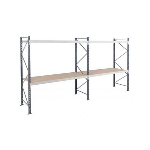 Rayonnage mi-lourd 3 niveaux charge 1100 kg par niveau L 1000 x P 600 x H 2000 mm Rayonnage mi-lourd 3 niveaux charge 1100 kg par niveau L 1000 x P 600 x H 2000 mm