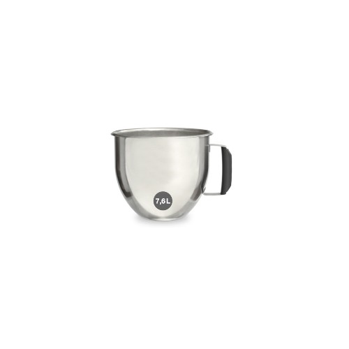 Cuve inox 7,6 litres avec poignée supplémentaire pour batteur-mélangeur modèle RM 8 Cuve inox 7,6 litres avec poignée supplémentaire pour batteur-mélangeur modèle RM 8