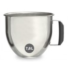Cuve inox 7,6 litres avec poignée supplémentaire  pour batteur-mélangeur modèle RM 8