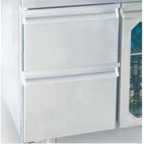 Bloc 2 tiroirs pour dessertes réfrigérées profondeur 600 mm