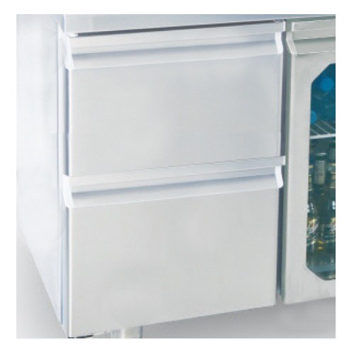 Bloc 2 tiroirs pour dessertes réfrigérées profondeur 600 mm Bloc 2 tiroirs pour dessertes réfrigérées profondeur 600 mm