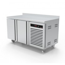 Desserte réfrigéré GN 1/1 profondeur 700 mm froid positif adossée 2 portes 