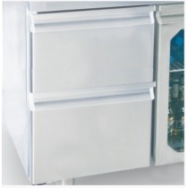 Bloc 2 tiroirs côté groupe pour dessertes réfrigérées GN 1/1 gamme profondeur 700 mm
