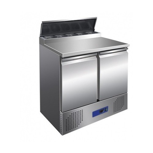 Saladette à sandwich 2 portes acier inox AISI 201 Saladette à sandwich 2 portes acier inox AISI 201