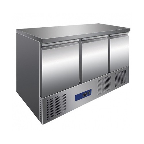 Saladette top 3 portes acier inox AISI 201 Saladette top 3 portes acier inox AISI 201