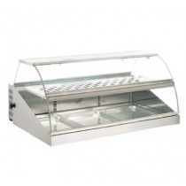 Vitrine mobile neutre gamme marche 3 GN 1/1
