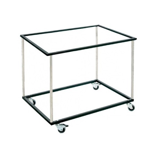 Support sur roulettes pour vitrines Support sur roulettes pour vitrines