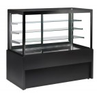 Vitrine comptoir neutre gamme capri en acier émaillé surface expo 0.84 m2