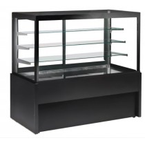 Vitrine comptoir neutre gamme capri en acier émaillé surface expo 0.54 m2