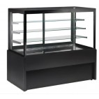Vitrine comptoir neutre gamme capri en acier émaillé surface expo 0.54 m2