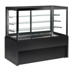 Vitrine comptoir chaude gamme capri en acier émaillé surface expo 0, 66 m2