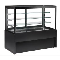 Vitrine comptoir chaude gamme capri en acier émaillé surface expo 0, 84 m2
