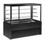 Vitrine comptoir chaude gamme capri en acier émaillé surface expo 0, 84 m2