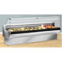 Vitrine comptoir gamme cali Longueur 2500 mm