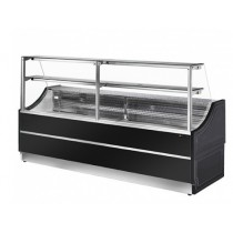 Vitrine comptoir gamme sasha 2 étagères surface expo 1.31 m2