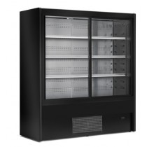 Vitrine murale gamme panama version porte coulissante vitrée