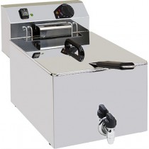 Friteuse de table électrique avec vidange simple inox 10 L