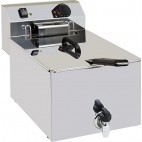 Friteuse de table électrique avec vidange simple inox 10 L