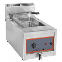 Friteuse à gaz gros volume avec vidange simple à poser 12 L