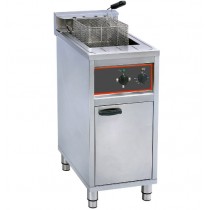 Friteuse gros volume sur coffre électrique avec vidange 1 cuve 16 L