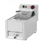 Friteuse de table électrique mono 230 V avec vidange simple 8 L