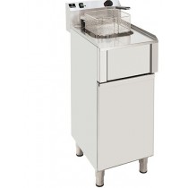 Friteuse gros volume électrique avec vidange tri 400 V simple 12 L