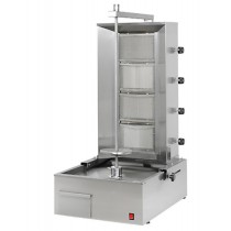 Doner grill à gaz en inox 60 Kg/jour 9 Kw