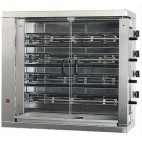 Rôtissoire électrique en inox 4 broches 16 poulets