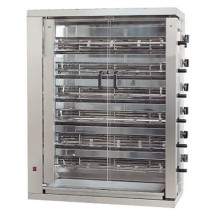 Rôtissoire électrique en inox 6 broches 24 poulets