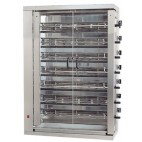 Rôtissoire électrique en inox 7 broches 28 poulets