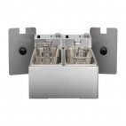 Friteuse double 2 x 2 kW capacité d'huile 2 x 3 L