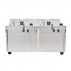 Friteuse double 2 x 2,8 kW capacité d'huile 2 x 5 L