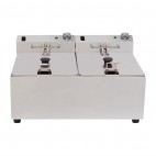 Friteuse double 2 x 2,8 kW capacité d'huile 2 x 5 L