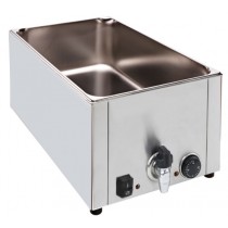 Bain marie electrique en inox avec vidange 1,5 Kw