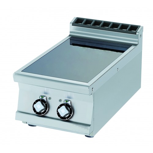 Plaque de cuisson vitrocéramique 2 zones de cuisson 400V/3P Plaque de cuisson vitrocéramique 2 zones de cuisson 400V/3P