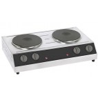 Réchaud électrique professionnel 2 plaques 2 x Mono 230 V