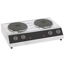 Réchaud électrique professionnel 2 plaques 2 x Mono 230 V
