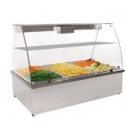 Vitrine bain-marie 2 GN 1/1 3,5 Kw