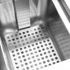 Friteuse induction double 2 x 3 kW capacité d'huile 2 x 7,5 litres