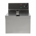 Friteuse électrique de comptoir cuve simple 3 kW capacité d'huile 4 L