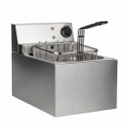 Friteuse électrique de comptoir cuve simple 3 kW capacité d'huile 4 L