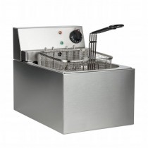 Friteuse électrique de comptoir cuve simple 3 kW capacité d'huile 4 L
