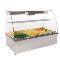 Vitrine bain-marie 4 GN 1/1 3,6 Kw