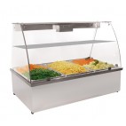 Vitrine bain-marie 4 GN 1/1 3,6 Kw