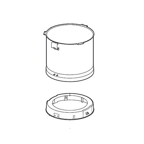Ensemble cuve cutter pour cutter de table R 4 V.V. Ensemble cuve cutter pour cutter de table R 4 V.V.