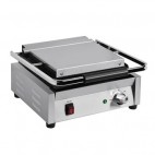 Grand gril de contact simple bistro rainuré / rainuré 2,2 kW