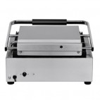 Grand gril de contact simple bistro rainuré / rainuré 2,2 kW