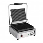 Grand gril de contact simple bistro rainuré / rainuré 2,2 kW