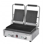 Gril de contact double bistro rainuré / rainuré 2,9 kW